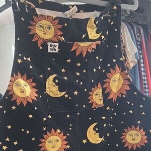 Lucy & Yak Celestial Black Corduroy Overalls